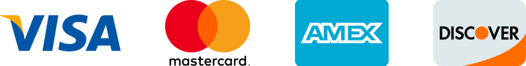 Visa, Mastercard, American Express y Discover